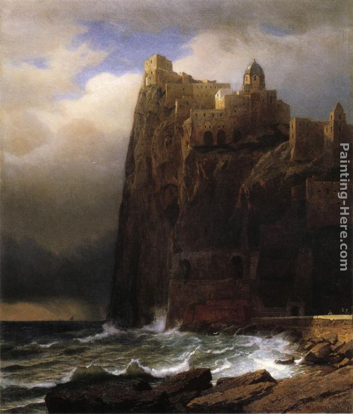Coastal Cliffs painting - William Stanley Haseltine Coastal Cliffs art painting